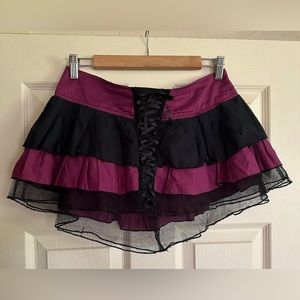 Vintage Serious LA Corset Mini Skirt Size Small Like New Highly Sought After
